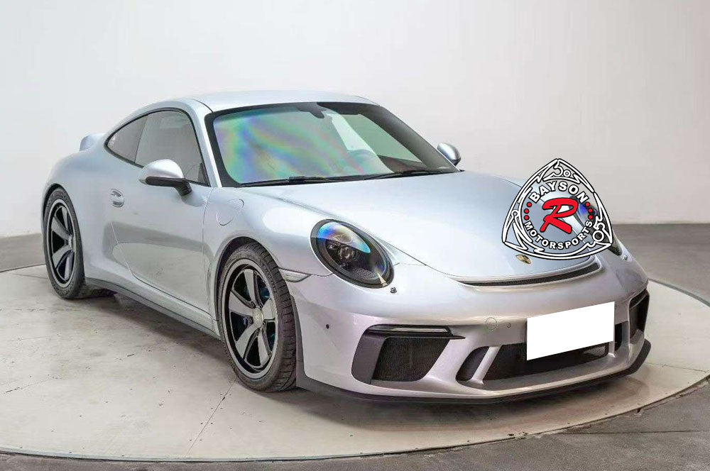 GT3 Style Front Bumper (with Headlight Washer Holes and DRL) For 2012-2019 Porsche 991 991.2