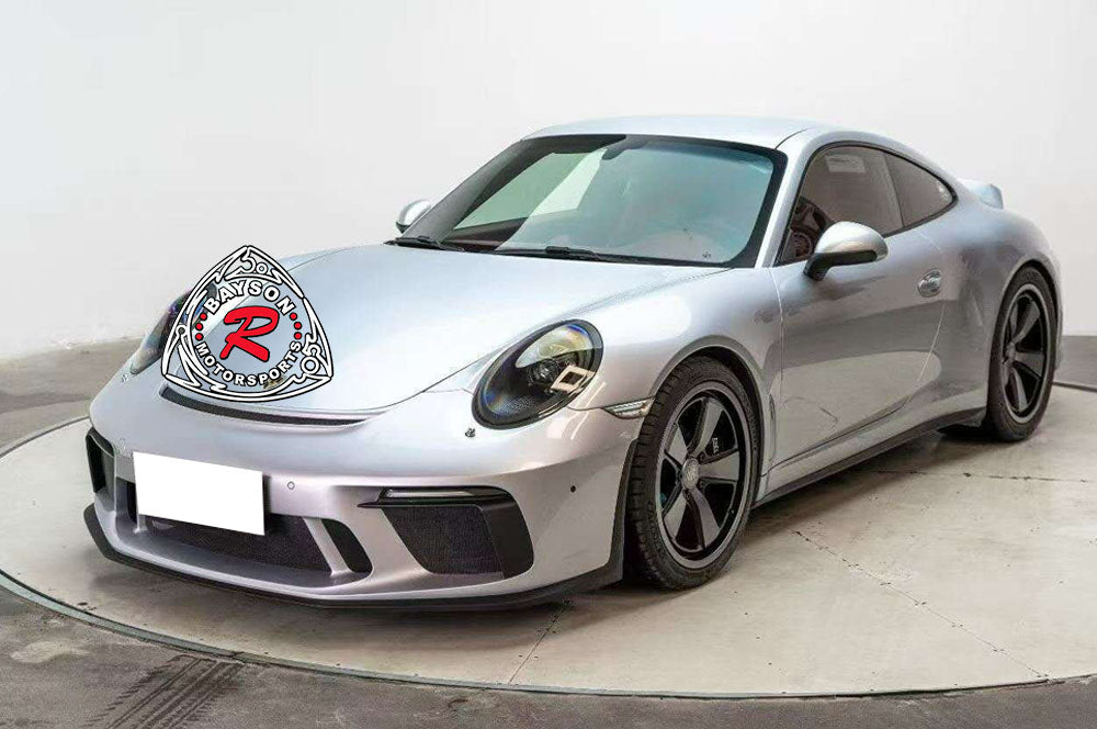 GT3 Style Front Bumper (with Headlight Washer Holes and DRL) For 2012-2019 Porsche 991 991.2