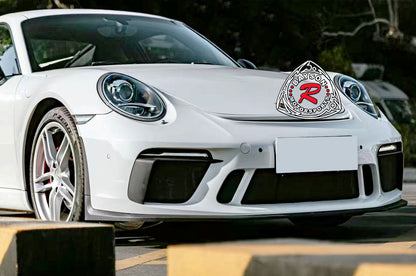 GT3 Style Front Bumper (with Headlight Washer Holes and DRL) For 2012-2019 Porsche 991 991.2