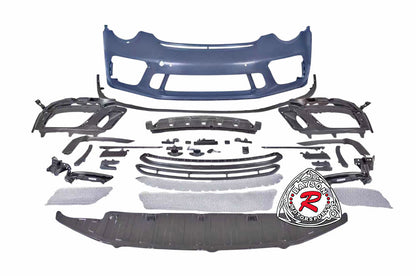 GT3 Style Front Bumper (with Headlight Washer Holes and DRL) For 2012-2019 Porsche 991 991.2