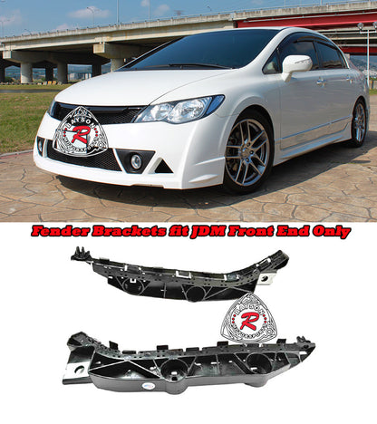 Fenders Brackets For 2006-2011 Acura CSX (4Dr Sedan Canadian Model)