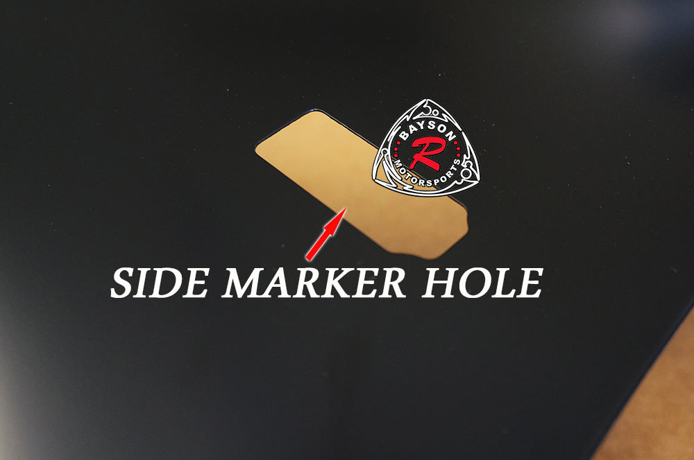 OE Style Fenders with Side Marker Holes For 2006-2011 Honda Civic (JDM Spec 4Dr Sedan)