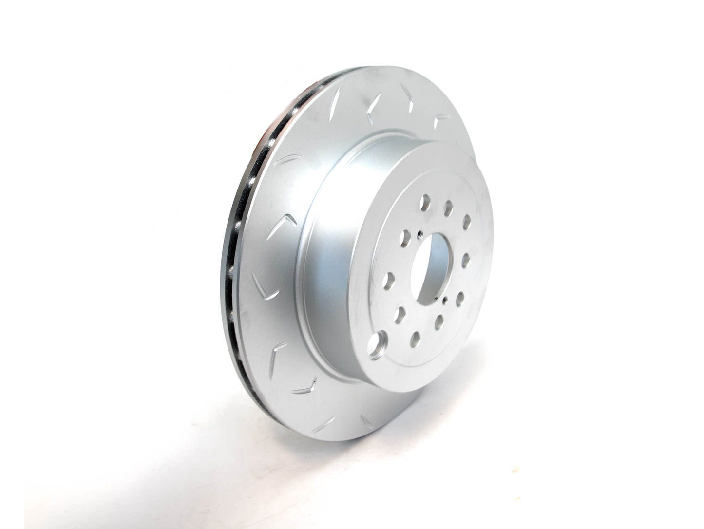 FactionFab Slotted Rear Rotor V2 Dual Drilled 5x100/114 Subaru STI 2004-2007