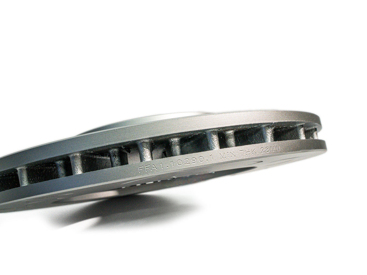 FactionFab Slotted Front Rotor V2 Dual Drilled 5x100/114 Subaru STI 2004-2017