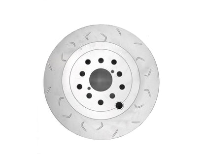 FactionFab Slotted Rear Rotor V2 Dual Drilled 5x100/114 Subaru STI 2018-2021