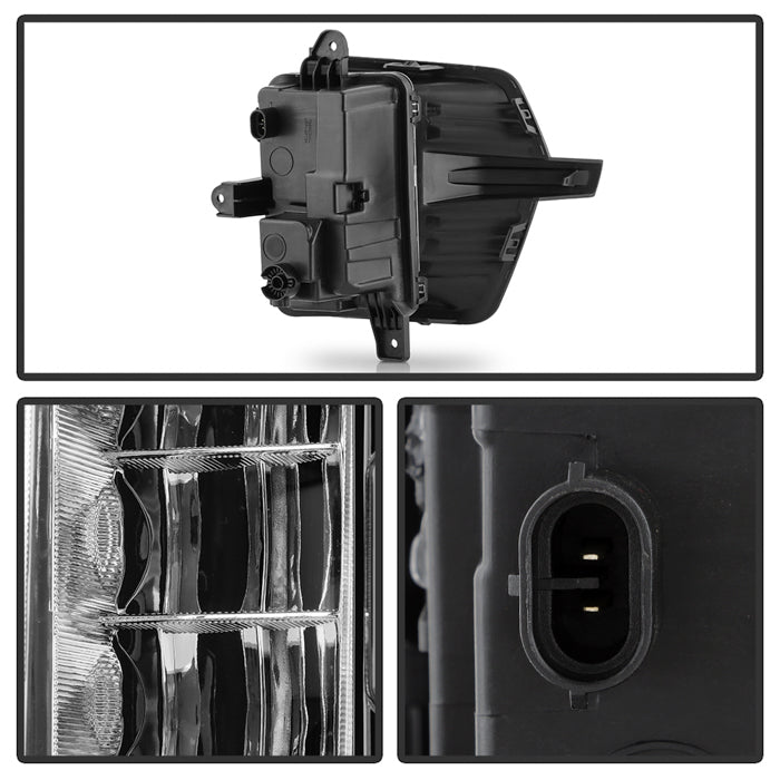 SPYDER GMC Yukon AT4 21-23 Only OEM Style Full Led Fog Lights W/ Switch FL-GY21-AT4-LED-C 9055492