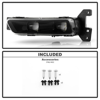 SPYDER 17-21 Jeep Grand Cherokee SRT OEM LED Fog Lights - Left (FL-JGC17-LED-L) 9054396