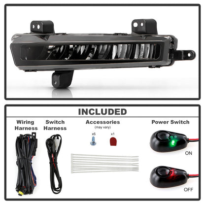 SPYDER Jeep Wagoneer 22-25 OEM Style Full Led Fog Lights W/ Switch- Sets FL-JWA22-LED-C 9055522