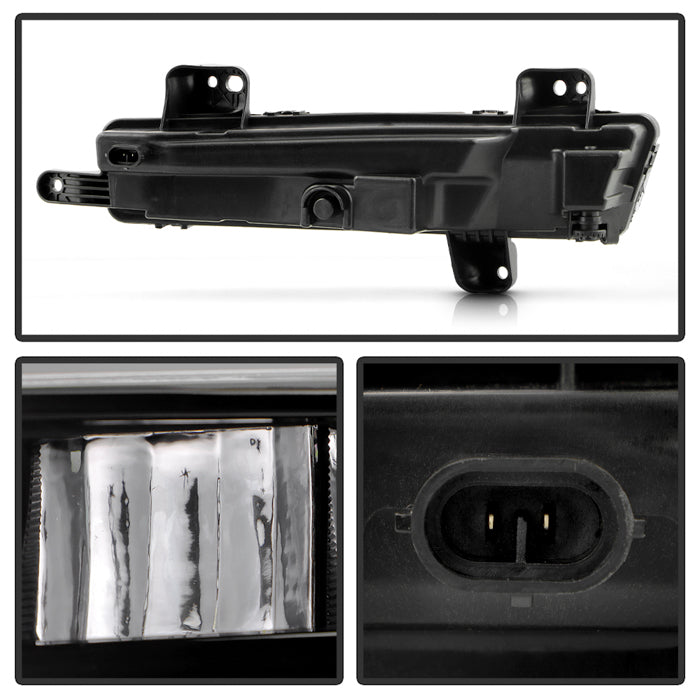 SPYDER Jeep Wagoneer 22-25 OEM Style Full Led Fog Lights W/ Switch- Sets FL-JWA22-LED-C 9055522