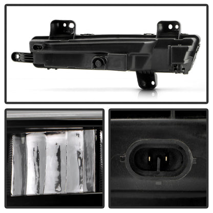 SPYDER Jeep Wagoneer 22-25 OEM Style Full Led Fog Lights W/ Switch- Sets FL-JWA22-LED-C 9055522