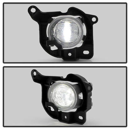SPYDER 20-24 Toyota Venza OEM LED Fog Light w/ Switch - Clear (FL-TV20-LED-C) 9054297