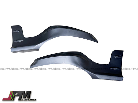 Mugen Style Unpainted PP(Polypropylene) Rear Splitter Lips For 2022-2025 Honda Civic 11th Gen