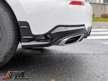 Mugen Style Unpainted PP(Polypropylene) Rear Splitter Lips For 2022-2025 Honda Civic 11th Gen