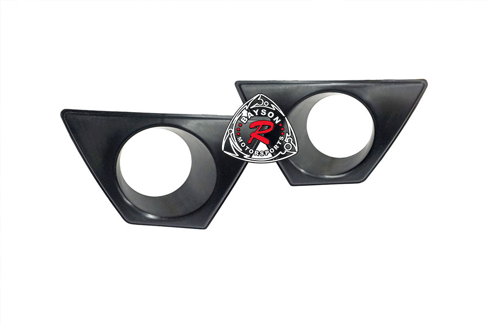 Fog Light Covers For 2006-2011 Honda Civic (JDM Spec 4Dr Sedan, Only works with MU RR Style Front Bumper)
