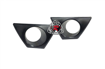 Fog Light Covers For 2006-2011 Honda Civic (JDM Spec 4Dr Sedan, Only works with MU RR Style Front Bumper)