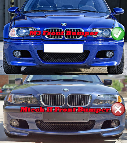 Fog Lamp Round Trim Cover For 1999 - 2006 BMW 3-Series E46