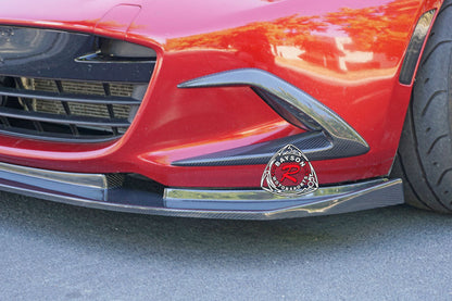 Front Bumper Foglight Trim (Carbon Fiber) For 2016-2024 Mazda Miata