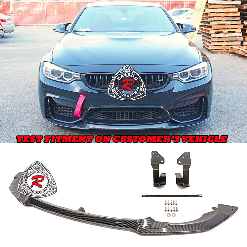 CS Style Front Lip (Carbon Fiber) For 2015-2020 BMW M3 (F80)/M4 (F82/F83)