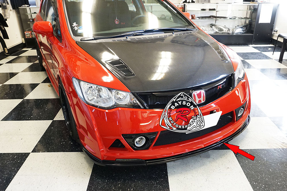 MURR Style Add-On Front Lip For 2006-2011 Honda Civic (4Dr Sedan, JDM Spec)