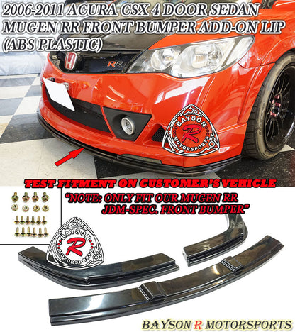 MURR Style Add-On Front Lip For 2006-2011 Honda Civic (4Dr Sedan, JDM Spec)