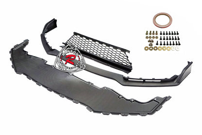 TR Style Front Lip w/ Lower Grille For 2017-2021 Honda Civic Si (Si Only)