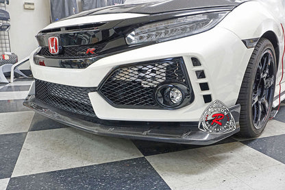 MU Style Front Lip (Carbon Fiber) For 2017-2021 Honda Civic Type R (FK8)