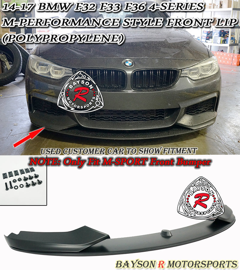 MP Style Front Lip For 2014-2020 BMW 4-Series (F32/F33/F36 with M Sport Bumper)