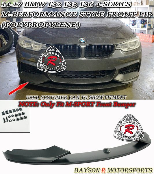 MP Style Front Lip For 2014-2020 BMW 4-Series (F32/F33/F36 with M Sport Bumper)