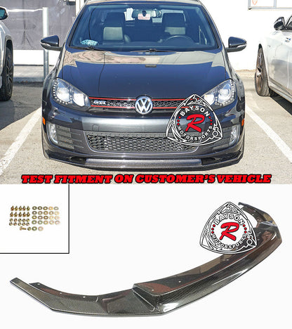 NSD Style Front Lip (Carbon Fiber) For 2010-2014 Volkswagen Golf 6 GTI (GTI Only, MK6)