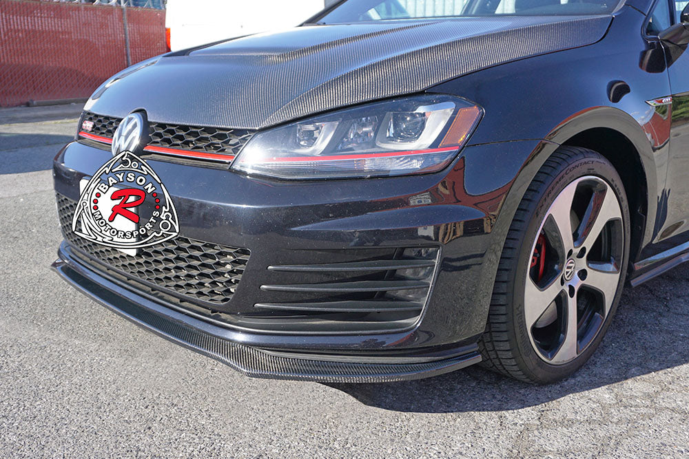 MT Style Front Lip (Carbon Fiber) For 2015-2017 Volkswagen Golf 7 GTI (GTI Only, MK7)