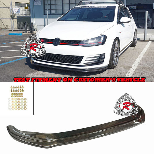 MT Style Front Lip (Carbon Fiber) For 2015-2017 Volkswagen Golf 7 GTI (GTI Only, MK7)