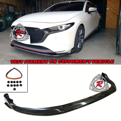 CK Style Front Lip For 2019-2024 Mazda-3 (5Dr Hatchback)
