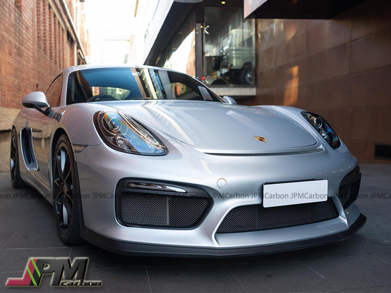 GT4 Style Front Lip For 2016 Porsche Cayman GT4/Boxster Spyder (981)