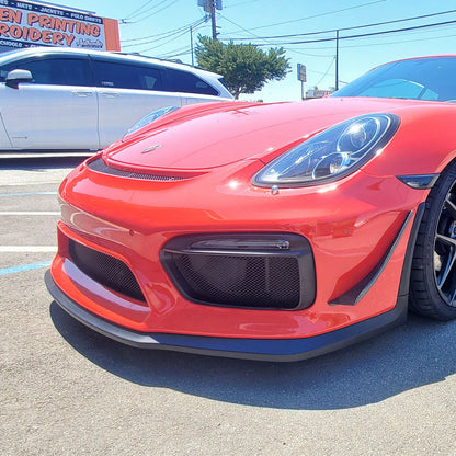 GT4 Style Front Lip For 2016 Porsche Cayman GT4/Boxster Spyder (981)