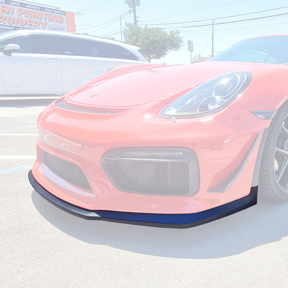 GT4 Style Front Lip For 2016 Porsche Cayman GT4/Boxster Spyder (981)
