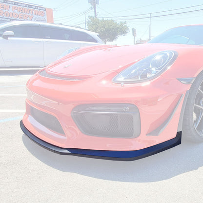 GT4 Style Front Lip For 2016 Porsche Cayman GT4/Boxster Spyder (981)
