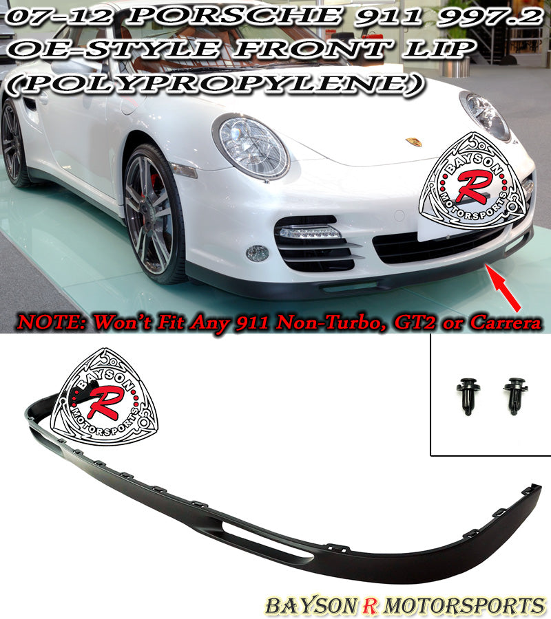OE Style Front Lip For 2007-2013 Porsche 911 Turbo (997.2)