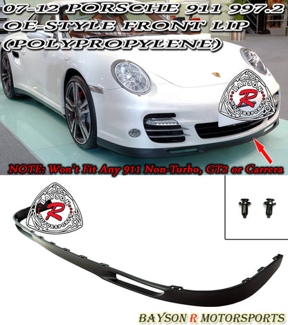OE Style Front Lip For 2007-2013 Porsche 911 Turbo (997.2)