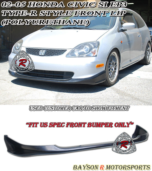 TR Style Front Lip For 2002-2005 Honda Civic Si (3Dr Hatchback, EP3)