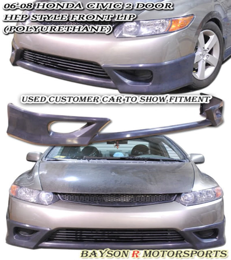 HF Style Front Lip For 2006-2008 Honda Civic (2Dr Coupe)