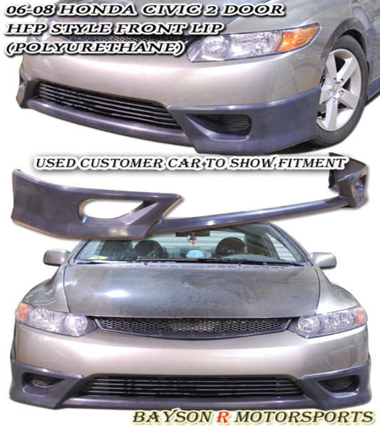 HF Style Front Lip For 2006-2008 Honda Civic (2Dr Coupe)