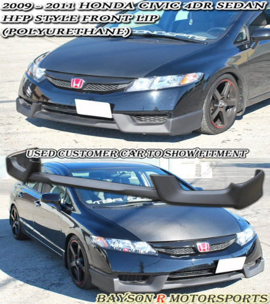 HF Style Front Lip For 2009-2011 Honda Civic (4Dr Sedan)