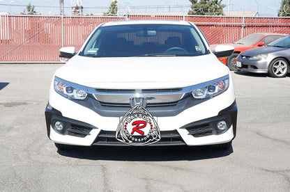 A Style Front Splitters For 2016-2018 Honda Civic (2Dr Coupe/4Dr Sedan)