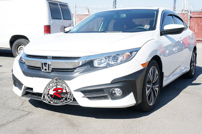 A Style Front Splitters For 2016-2018 Honda Civic (2Dr Coupe/4Dr Sedan)