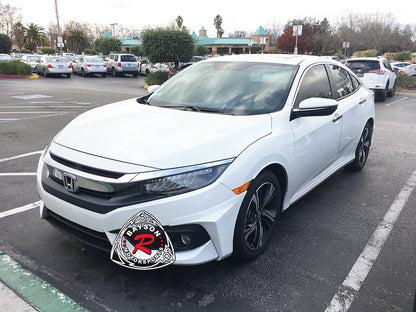 A Style Front Splitters For 2016-2018 Honda Civic (2Dr Coupe/4Dr Sedan)