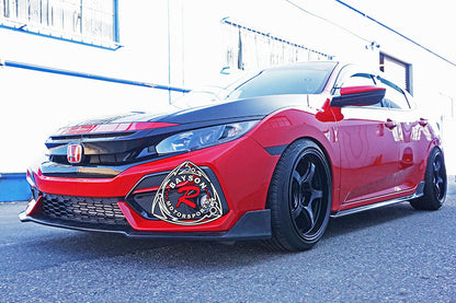 TR Style Front Lip For 2017-2021 Honda Civic 5Dr Hatchback (Sport / Sport Touring)