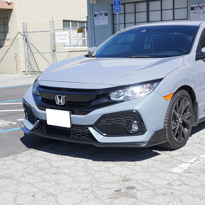 TR Style Front Lip For 2017-2021 Honda Civic 5Dr Hatchback (Sport / Sport Touring)