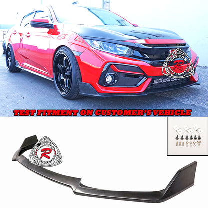 TR Style Front Lip For 2017-2021 Honda Civic 5Dr Hatchback (Sport / Sport Touring)