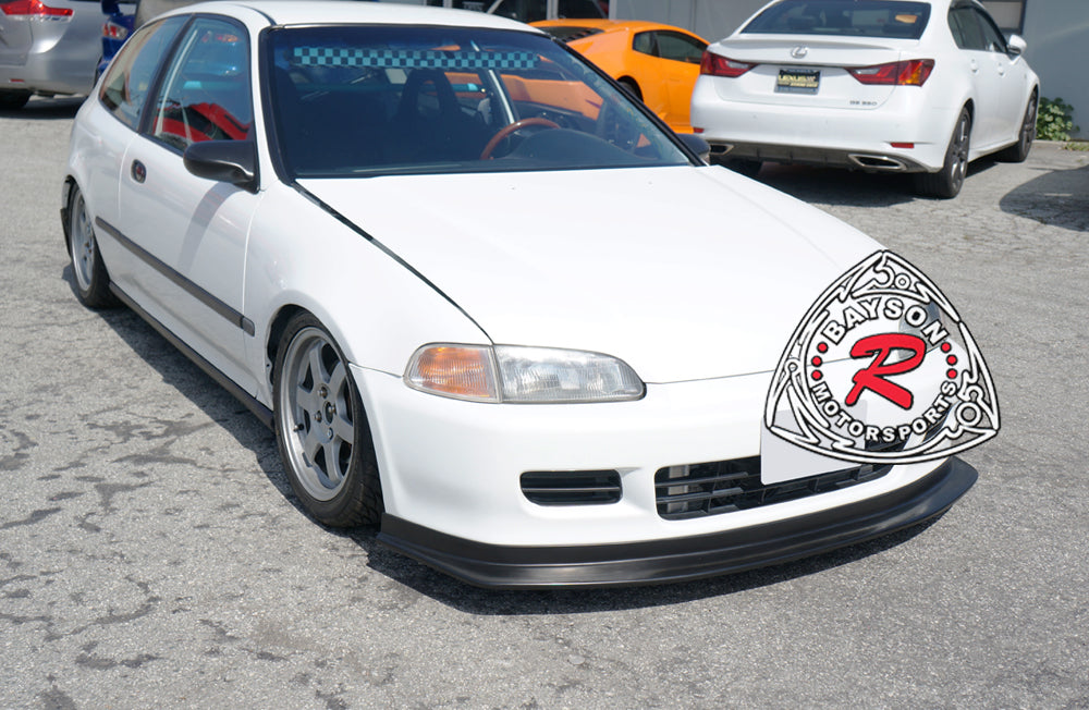 GV Style Front Lip For 1992-1995 Honda Civic (2Dr Coupe/3Dr Hatchback)