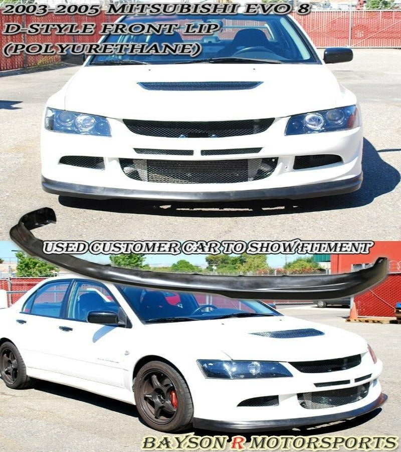 DL Style Front Lip For 2003-2005 Mitsubishi Evolution-8